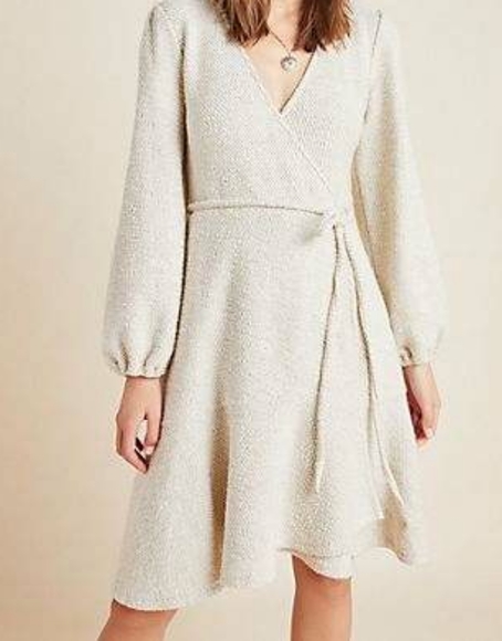 Anthropologie Dresses & Skirts - Anthropologie Knit Mini Wrap Dress sz XL🎉HP🎉